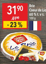 Sýr Brie Coeur de Lion