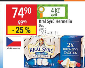 Sýr Hermelín Král sýrů