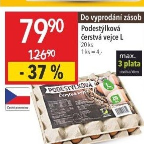 Vejce z podestýlky L Ovus