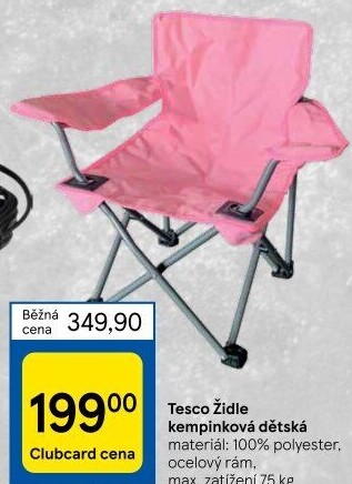 Kempingové křeslo dětské Tesco
