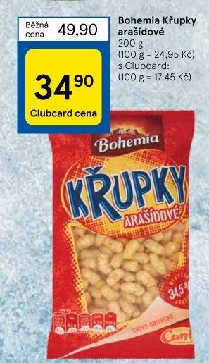 Křupky arašídové Bohemia