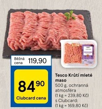 Krůtí mleté maso Tesco