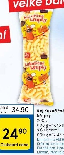 Kukuřičné křupky Rej