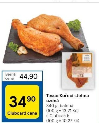 Kuřecí stehna uzená Tesco