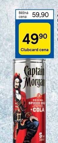 Míchaný nápojCola +Captain Morgan