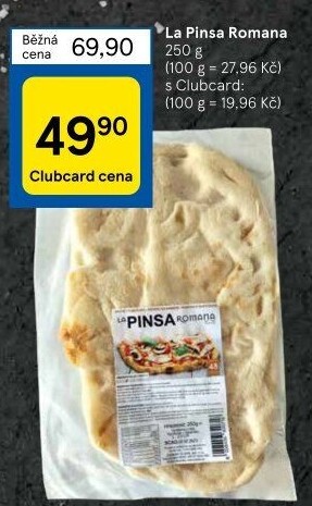 Pizza pečivo La Pinsa Romana