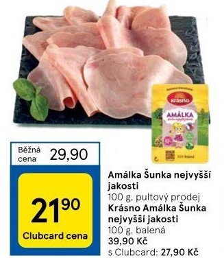 Šunka Amálka nejvyšší jakosti Krásno