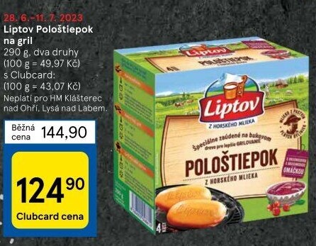 Sýr Pološtiepok na gril Liptov