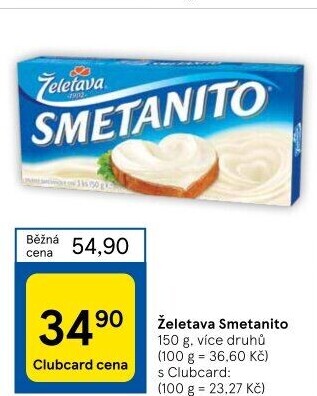 Sýr tavený Smetanito Želetava