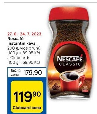 Instantní kávy Nescafé