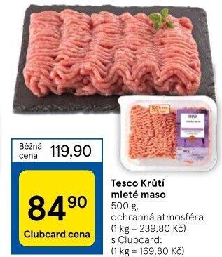 Krůtí mleté maso Tesco