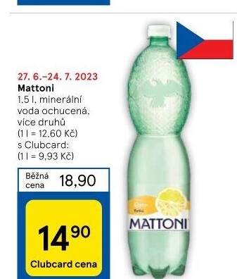 Ochucená voda Mattoni