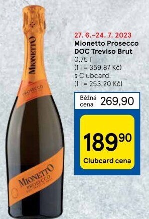 Prosecco brut DOC Treviso Mionetto