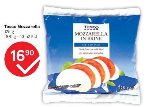 Sýr Mozzarella Tesco