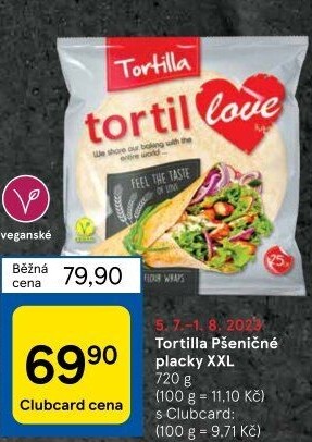 Tortilla pšeničná TortilLOVE