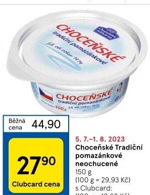 Tradiční pomazánkové Choceňské