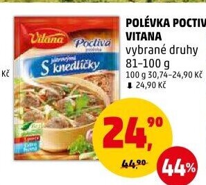 Instantní polévky Poctivá polévka Vitana