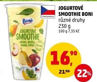 Jogurtové smoothie Boni