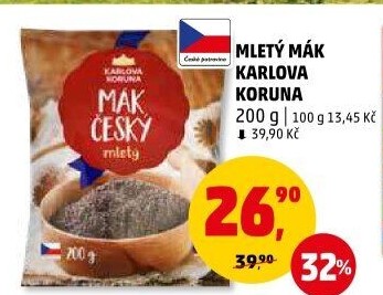 Mák mletý Karlova Koruna