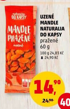 Mandle uzené pražené Naturalia