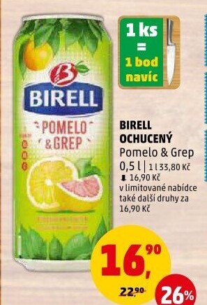 Nealkoholické pivo ochucené Birell