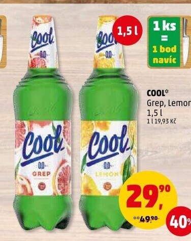 Nealkoholické pivo ochucené Staropramen Cool