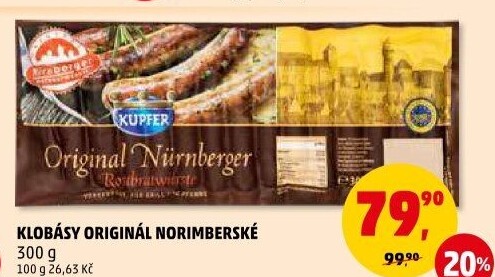 Norimberská klobása original Kupfer