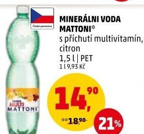 Ochucená voda Mattoni