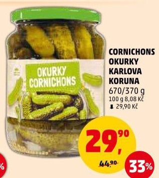 Okurky Cornichons Karlova Koruna