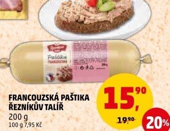 Paštika francouzská Řezníkův talíř