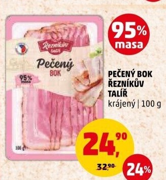 Pečený bok Řezníkův talíř
