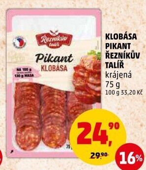 Pikantní klobása Řezníkův talíř