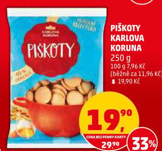 Piškoty Karlova Koruna