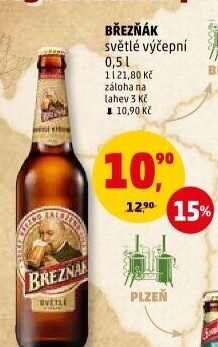 Pivo světlé výčepní 10° Březňák