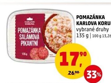 Pomazánky Karlova Koruna