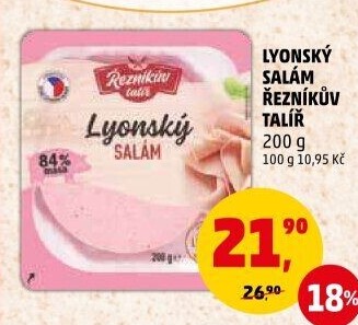 Salám lyonský Řezníkův talíř