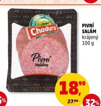Salám pivní Beskydské uzeniny Chodura