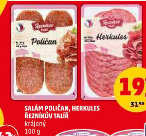 Salám Poličan Řezníkův talíř