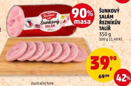 Salám šunkový Řezníkův talíř