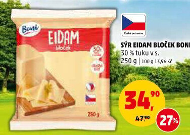 Sýr Eidam 30% Boni