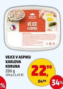Vejce v aspiku Karlova Koruna