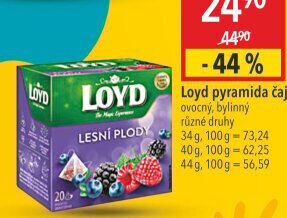 Čaj ovocný Loyd - pyramidový