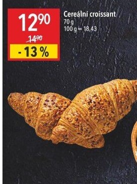 Croissant multicereální