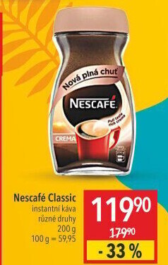 Instantní káva Nescafé Classic Crema