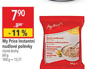 Instantní nudlové polévky My Price