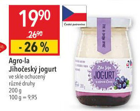 Jogurt ochucený jihočeský Agro-La