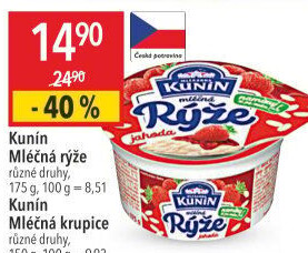 Mléčná rýže Kunín