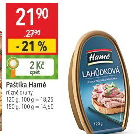 Paštika lahůdková Hamé