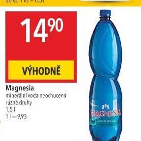 Přírodní voda Magnesia
