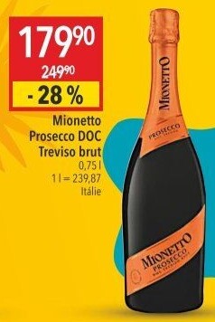 Prosecco brut DOC Treviso Mionetto